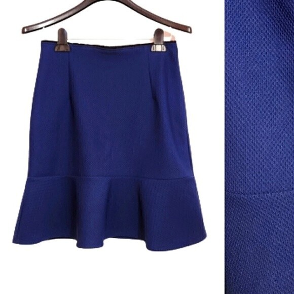 Bisou Bisou Blue Flare Mini Skirt Y2K Small - Picture 1 of 12